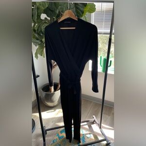 Zara Black Wrap Jumpsuit
